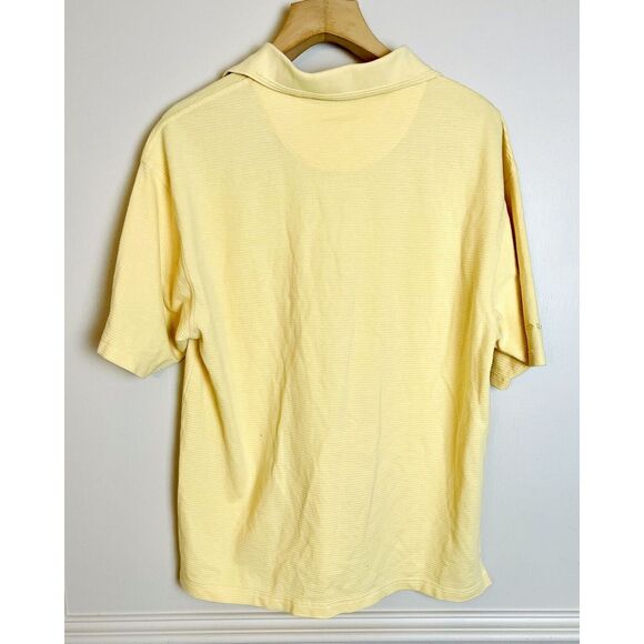 Ping Collection Polo Shirt Mens Large Yellow Dry Fiber Dynamics Golf Cotton - Picture 6 of 7